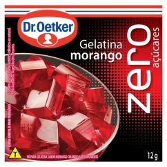Gelatina Zero Açucares Morango