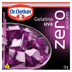 Gelatina Zero Açucares Uva